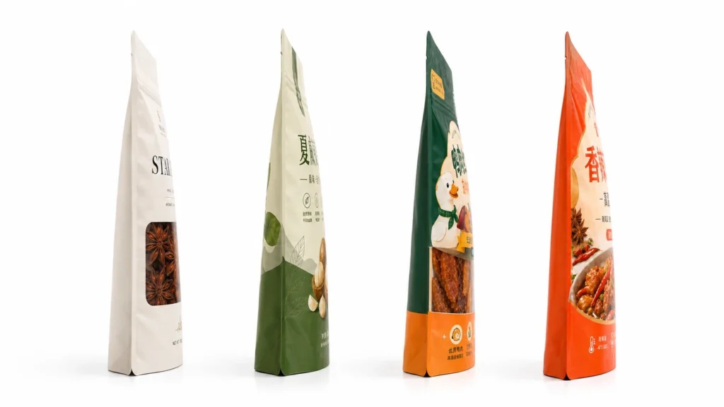 Side-Profile-View-of-Stand-up Pouch Packaging