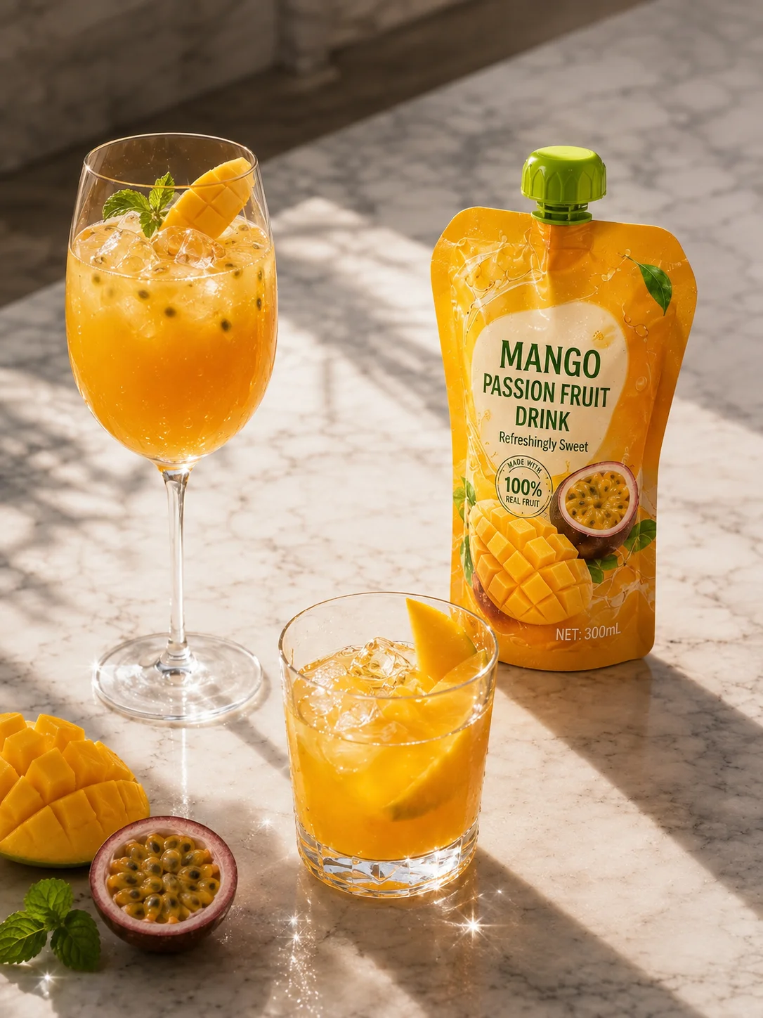 Liquid Beverages Custom Printed Pouches Manufacturer