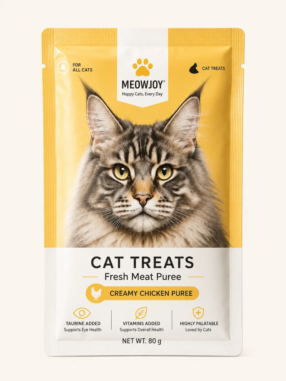 Custom pet food packaging bags for cat treats