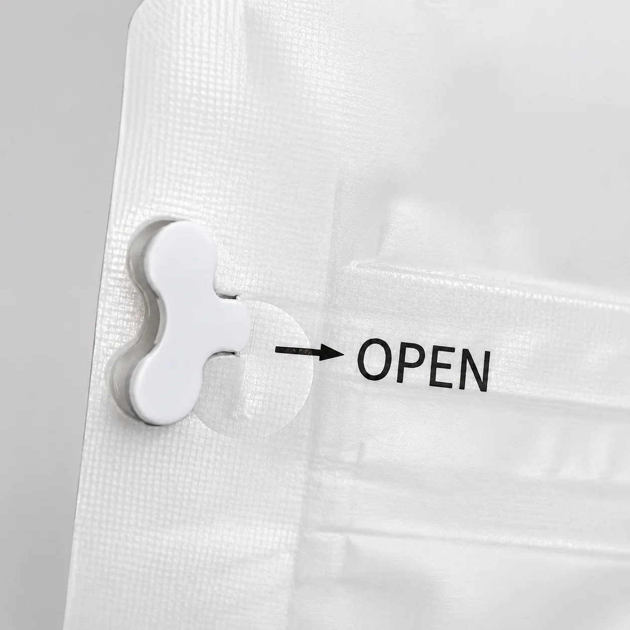 Custom Flexible Packaging Services - external tear strip for easy opening