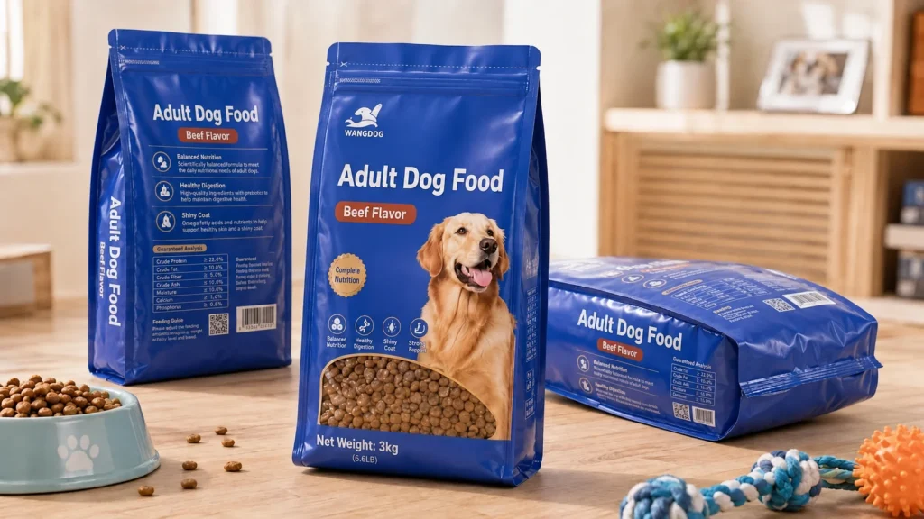 Quad Seal Pouches – Dog Food Bags
