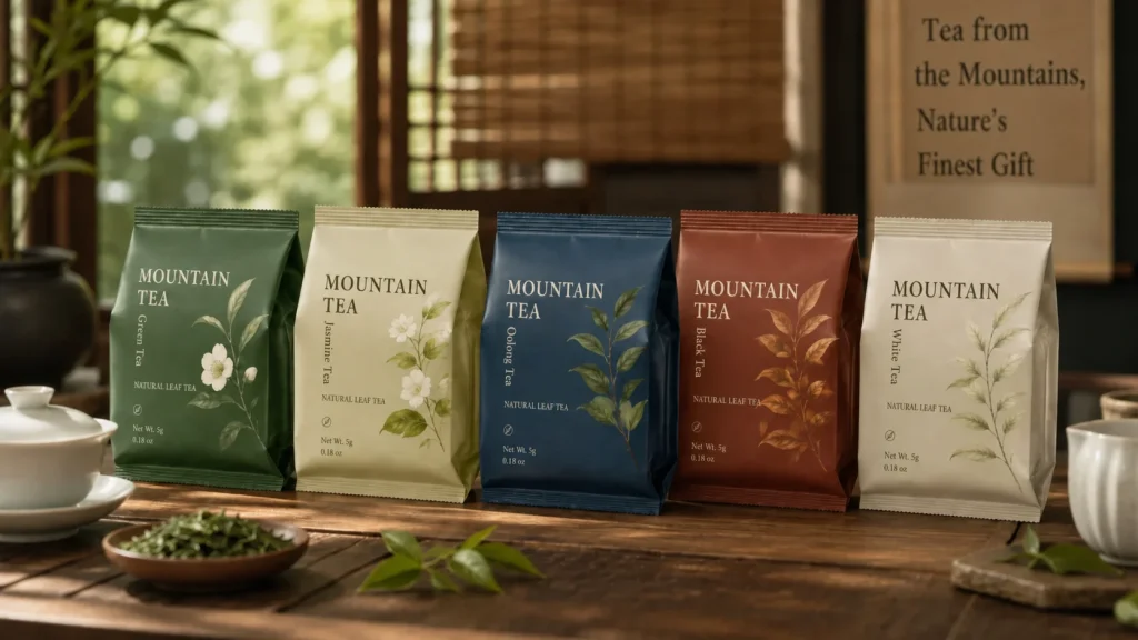 Side Gusset Pouches Tea Bags