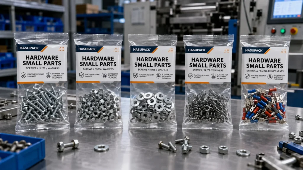 fin seal pouches - hardware packaging