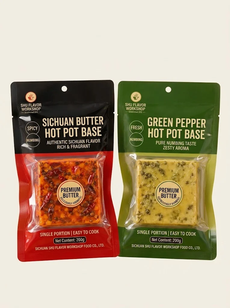 Custom sauce packaging pouches for hot pot soup base