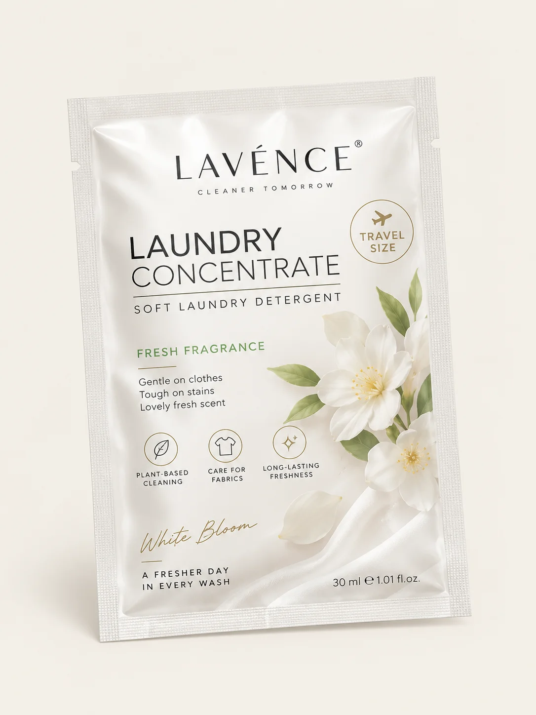 Travel laundry pod pouch for cosmetic & personal care packaging