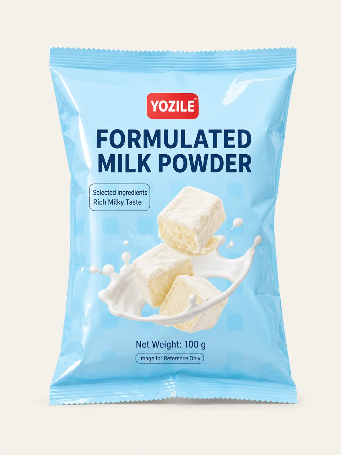 Dairy product packaging bags for powdered milk products