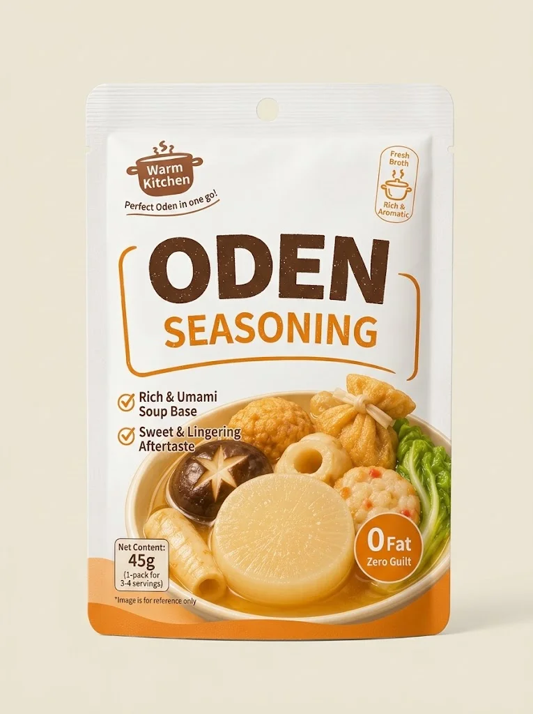 Custom sauce packaging pouches for oden soup base