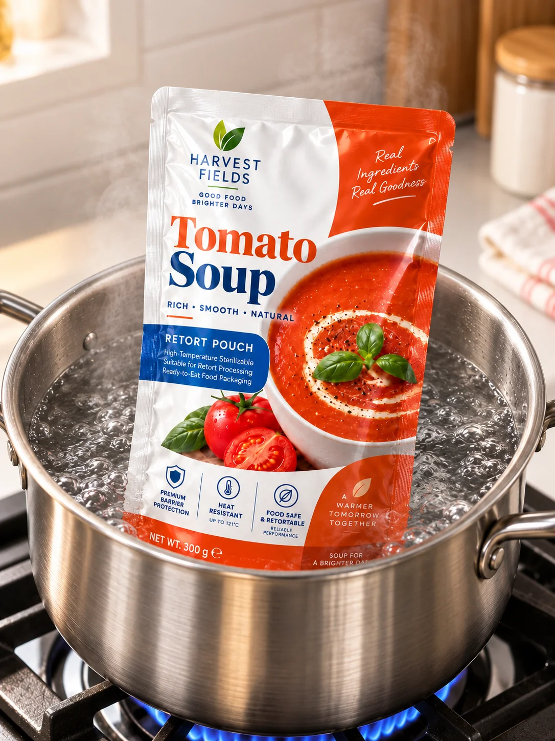 Recyclable Retort Sauce Bag sustainable flexible packaging