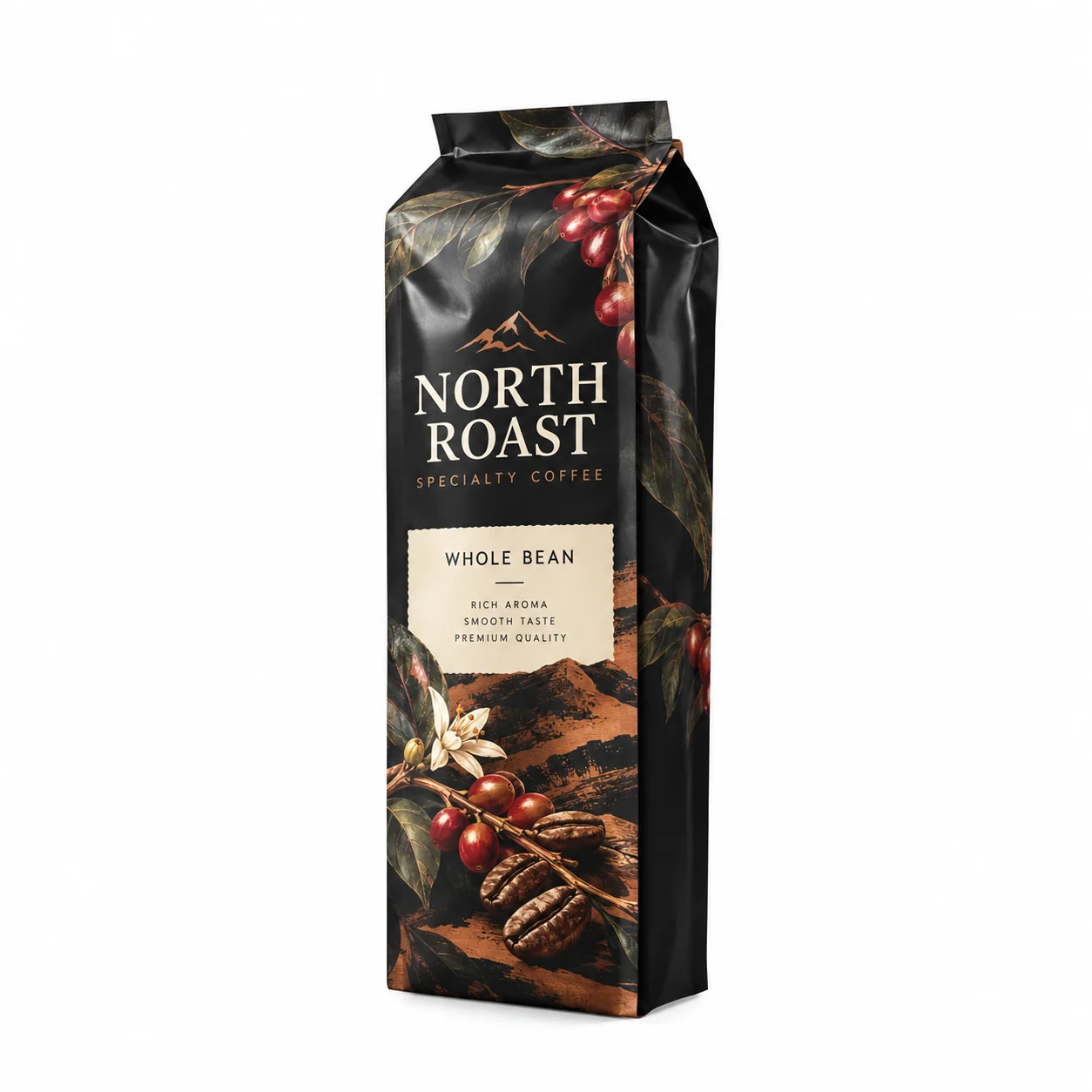 quad seal coffee bags main view