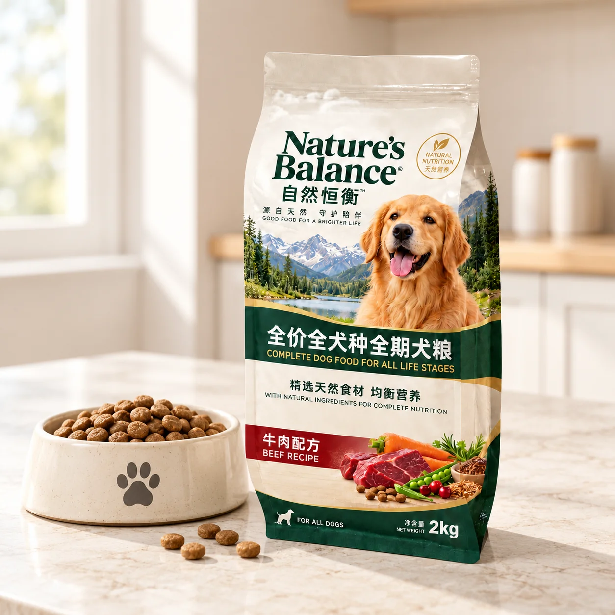 quad seal dog food packaging size range