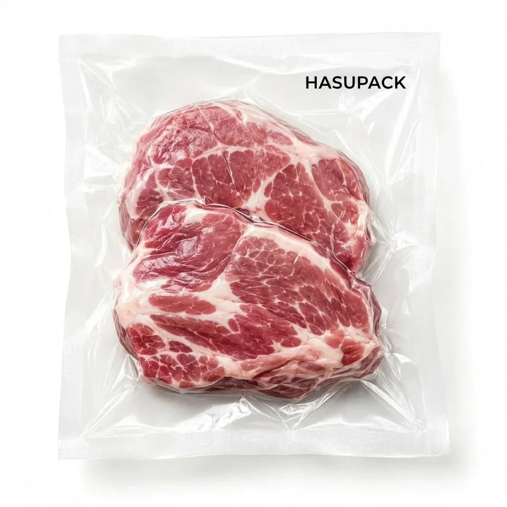 Meat Vacuum Pouch Customization: High-Barrier Freshness Pouches for Beef, Chicken and Frozen Seafood packaging view