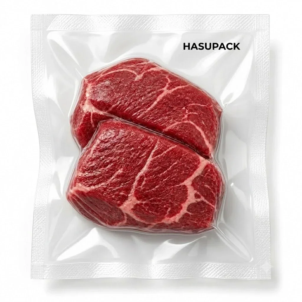 Meat Vacuum Pouch Customization: High-Barrier Freshness Pouches for Beef, Chicken and Frozen Seafood packaging view