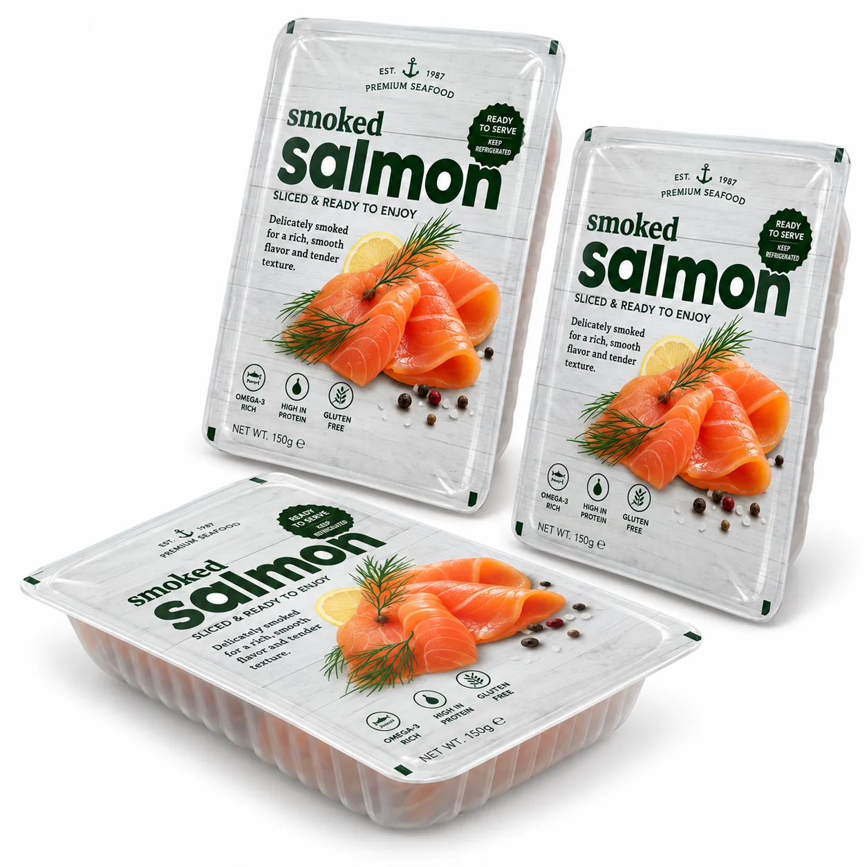 Lidding film used to seal meat and prepared food trays