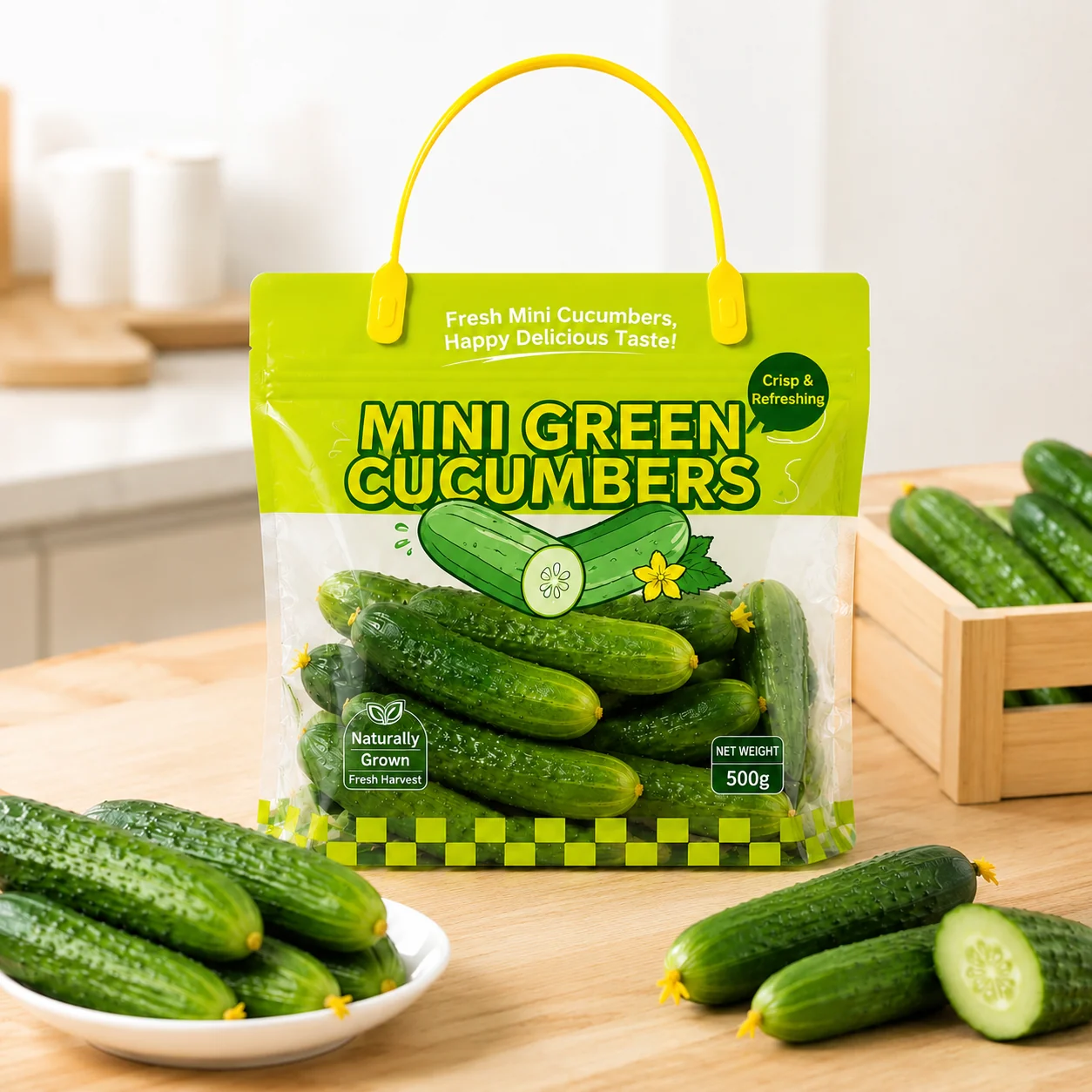 Custom Fresh Produce Bags – Stand-Up Fruit & Vegetable Packaging - Image 5