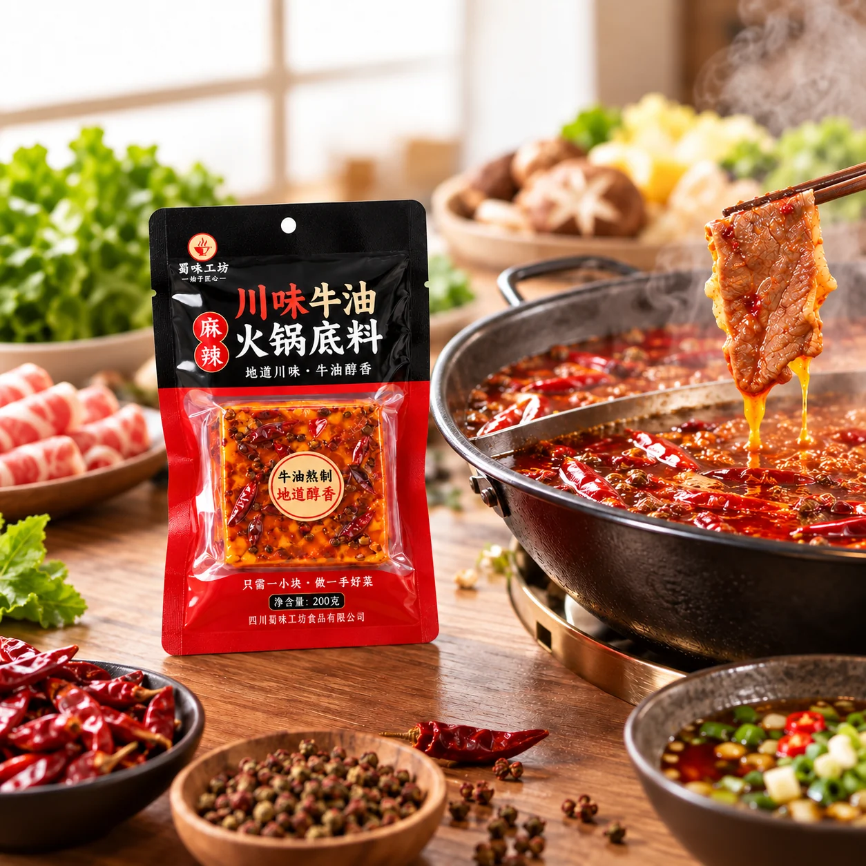 hot pot soup base pouches hot pot serving application