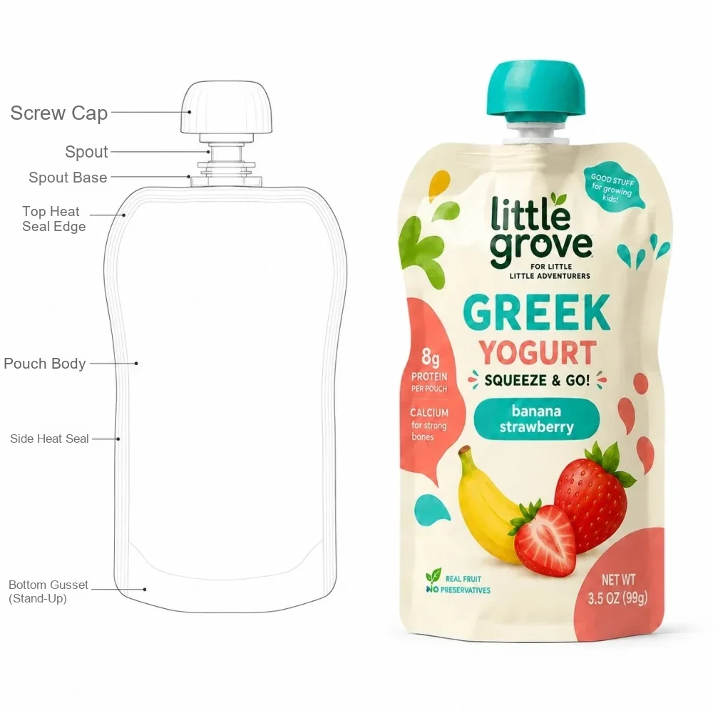 Custom Yogurt Packaging Manufacturer | Yogurt Spout Pouches - Image 4