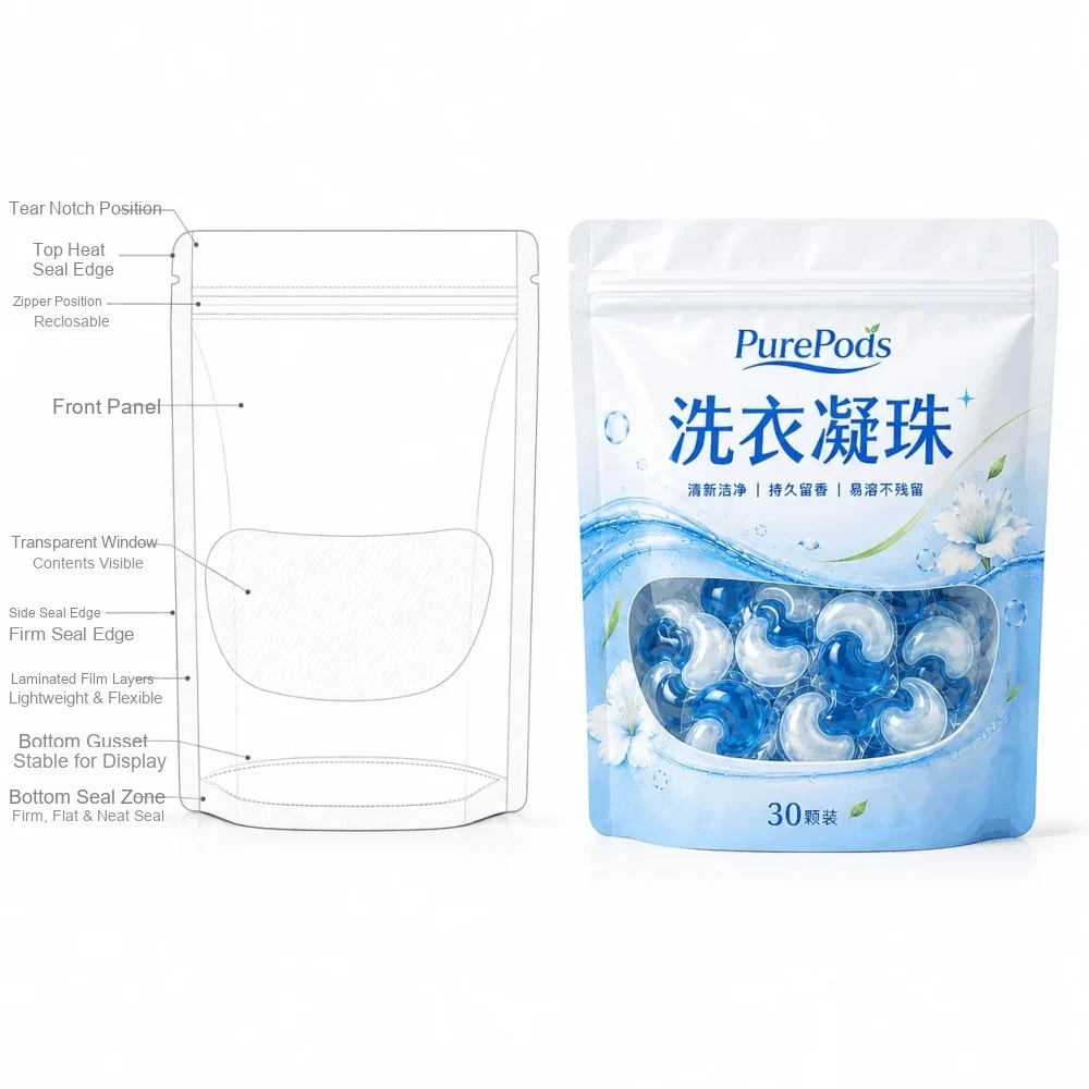 Laundry Pod Bags | Custom Stand-Up Pouches | Laundry Pod Bags Manufacturer - Image 5
