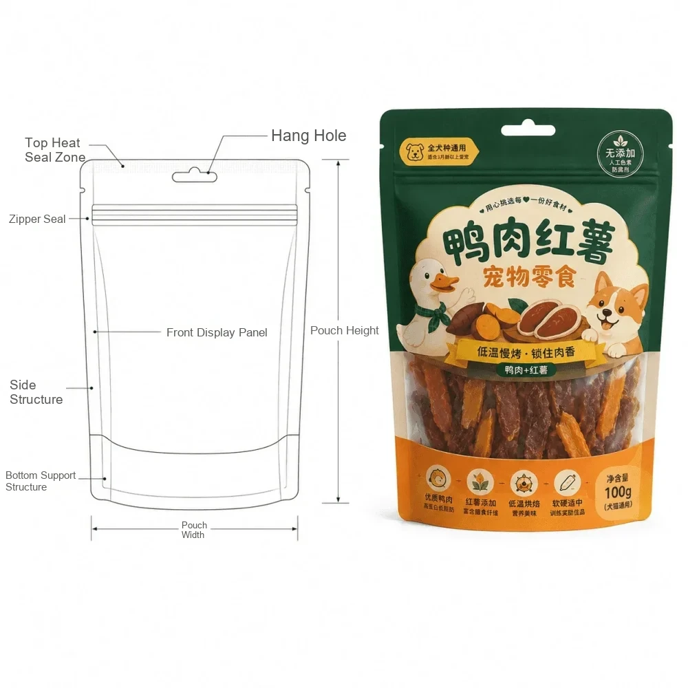 Custom Stand-Up Pouches , Custom Pet Treat Bags - Image 4