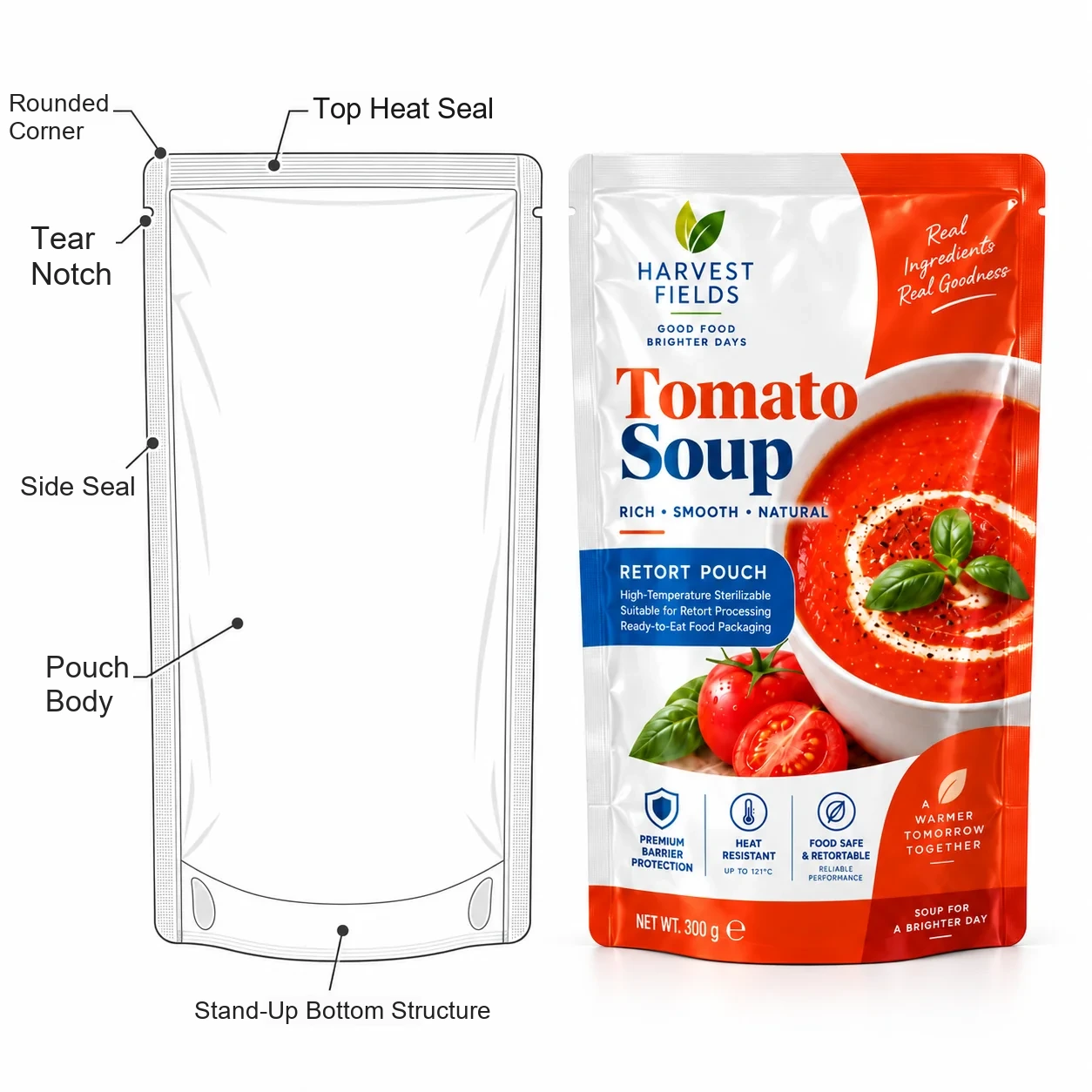 Recyclable Retort Pouches - Eco High-Heat Seasoning Packaging - Image 4