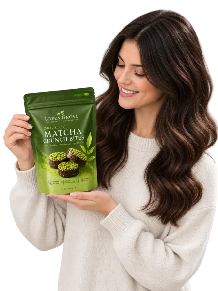 Customer holding a custom printed flexible packaging pouch